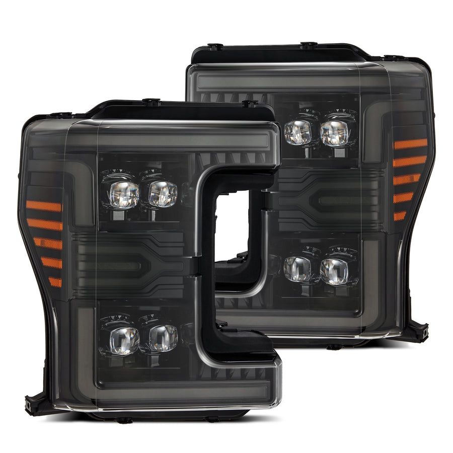 AlphaRex MKII NOVA-Series LED Projector Headlights Alpha-Black - 2017-2019 Ford F-250/F-350 Super Duty