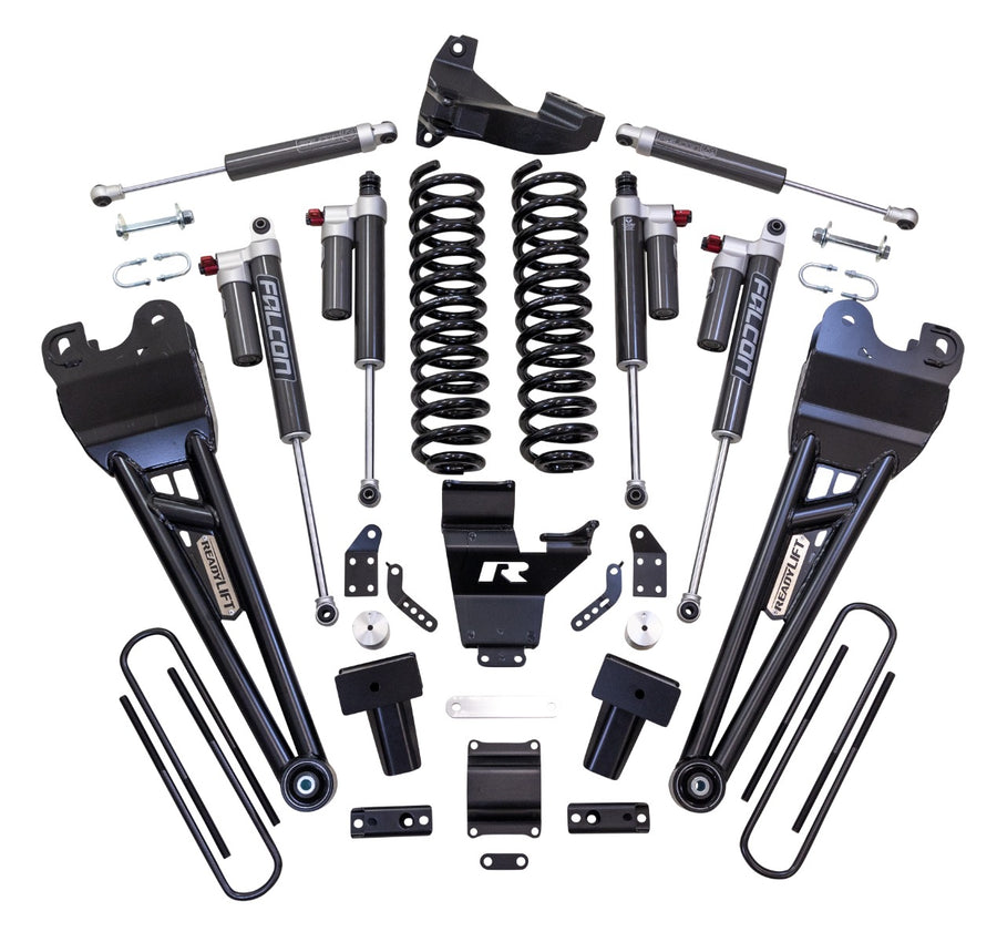 ReadyLift - 4" COIL SPRING SUSPENSION SYSTEM WITH FALCON MAX3.3 SHOCKS AND RADIUS ARMS - 2023-2026 FORD SUPER DUTY F250/F350 4WD