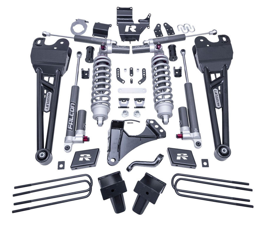 ReadyLift - 6" COILOVER SUSPENSION SYSTEM WITH FALCON MAX3.3 SHOCKS AND RADIUS ARMS - 2023-2026 FORD SUPER DUTY F250/F350 4WD