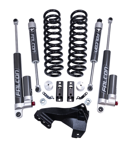 ReadyLift - 2.5" Coil Spring Front Lift Kit W/Falcon 2.1 Monotube Fronts And Tow Haul Rear Shocks - Ford Super Duty Diesel 4WD 2017-2026