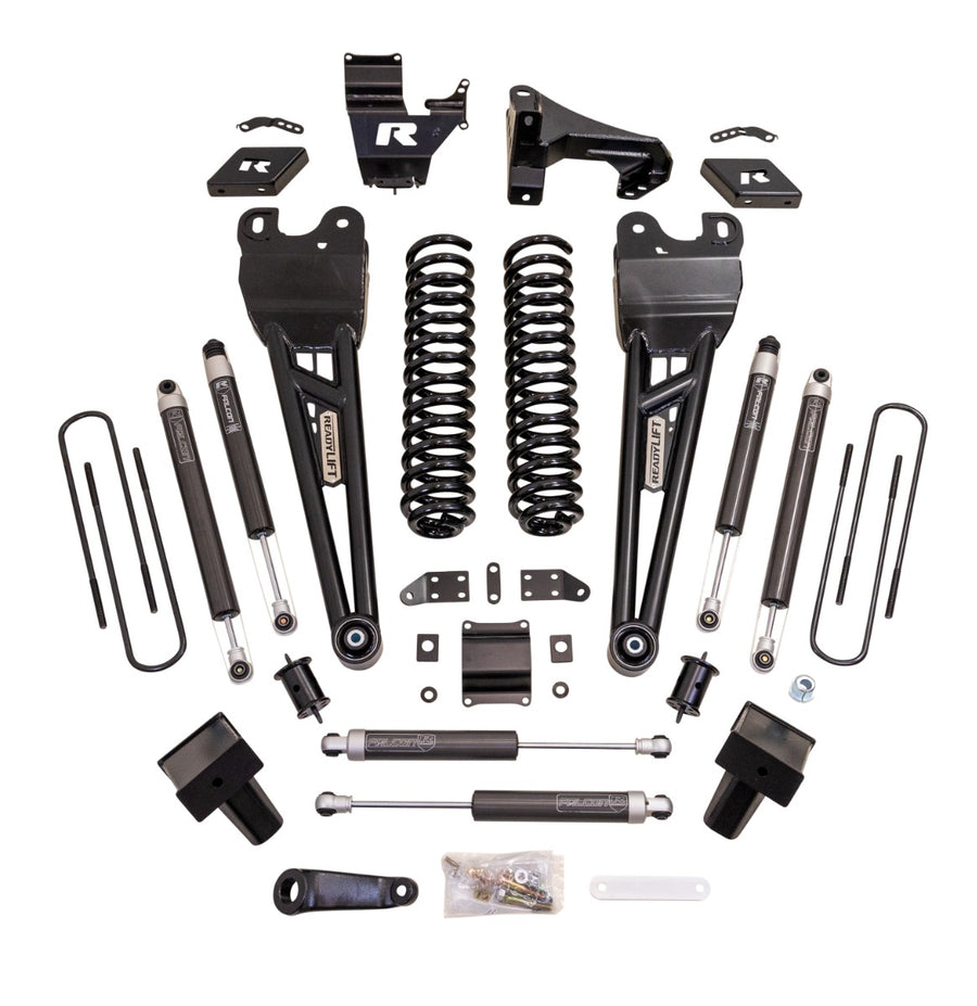 ReadyLift - 6" COIL SPRING LIFT KIT WITH FALCON SHOCKS AND RADIUS ARMS - 2023-2026 FORD SUPER DUTY F250/F350 4WD