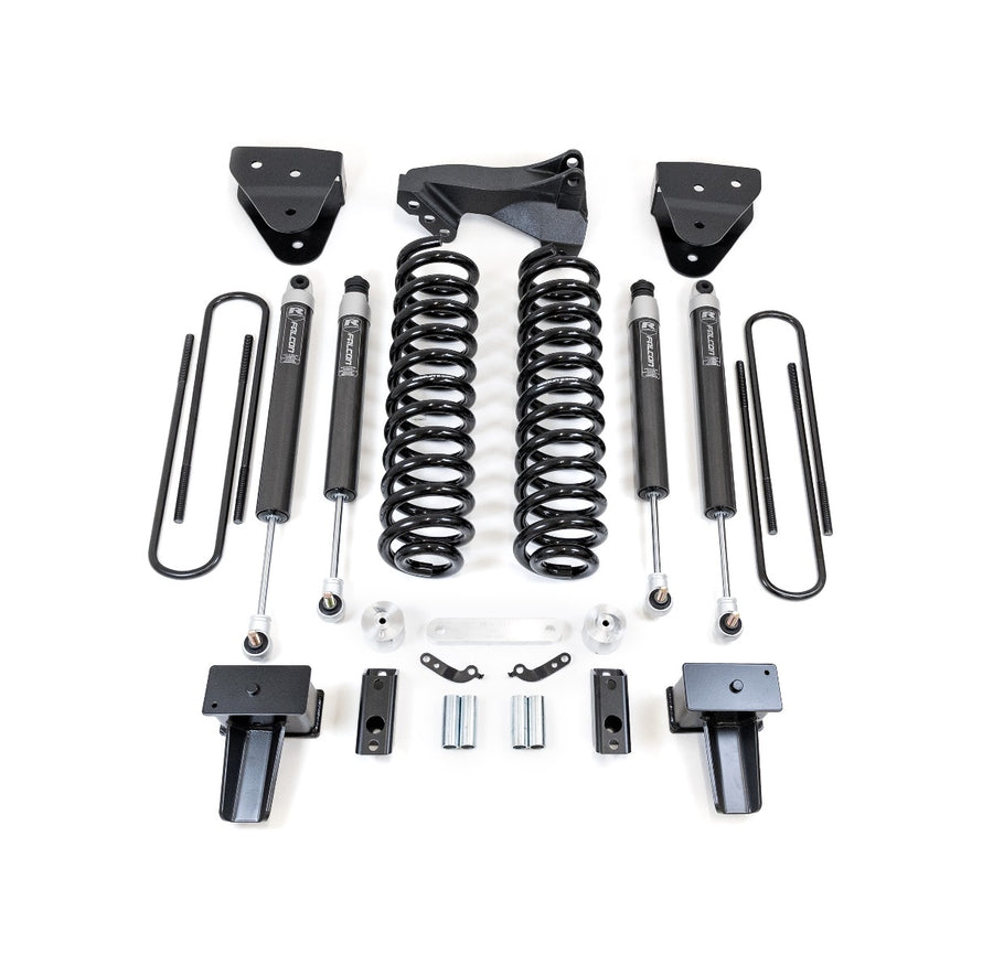 ReadyLift - 4" Coil Spring Lift Kit With Falcon Shocks - Ford Super Duty Diesel 4WD 2017-2022 F-350 And F-250