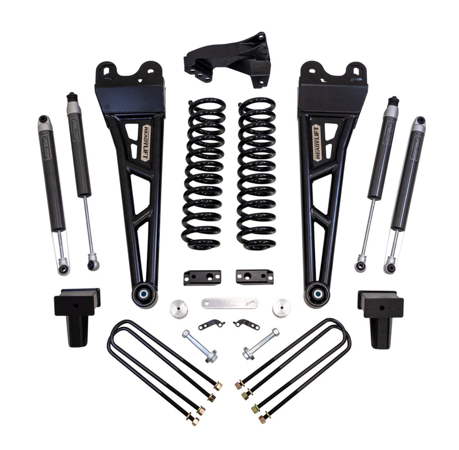 ReadyLift - 4" COIL SPRING LIFT KIT WITH FALCON SHOCKS AND RADIUS ARMS- FORD SUPER DUTY DIESEL 4WD 2017-2022 F-350 And F-250