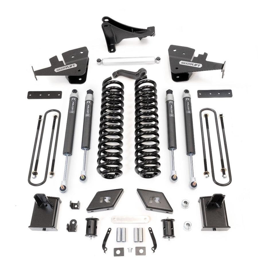 ReadyLift - 7" Coil Spring Lift Kit With Falcon Shocks - Ford Super Duty Diesel F-250 / F-350 4WD 2017-2022