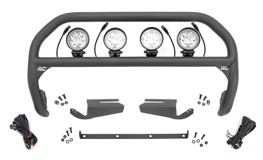 OE Modular Steel | Ford Bronco 4WD (2021-2024) Nudge Bar with 4" LED Lights