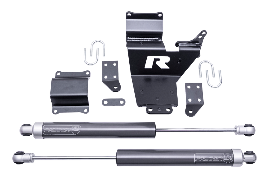 ReadyLift - 10-Lug Dual Steering Stabilizer Kit 2005-2026 Ford SD F450/F550 4WD Diesel
