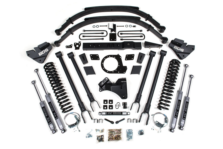 BDS 8" Lift Kit - 2017-2019 Ford F-250/F-350 Super Duty 4WD (4-Link Conversion)