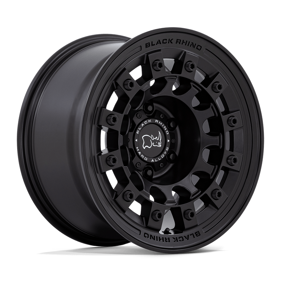 Black Rhino Hard Alloys | FUJI | Matte Black | 17X9 | 6X139.7 | -12mm/4.53" | BR004MX17906812N