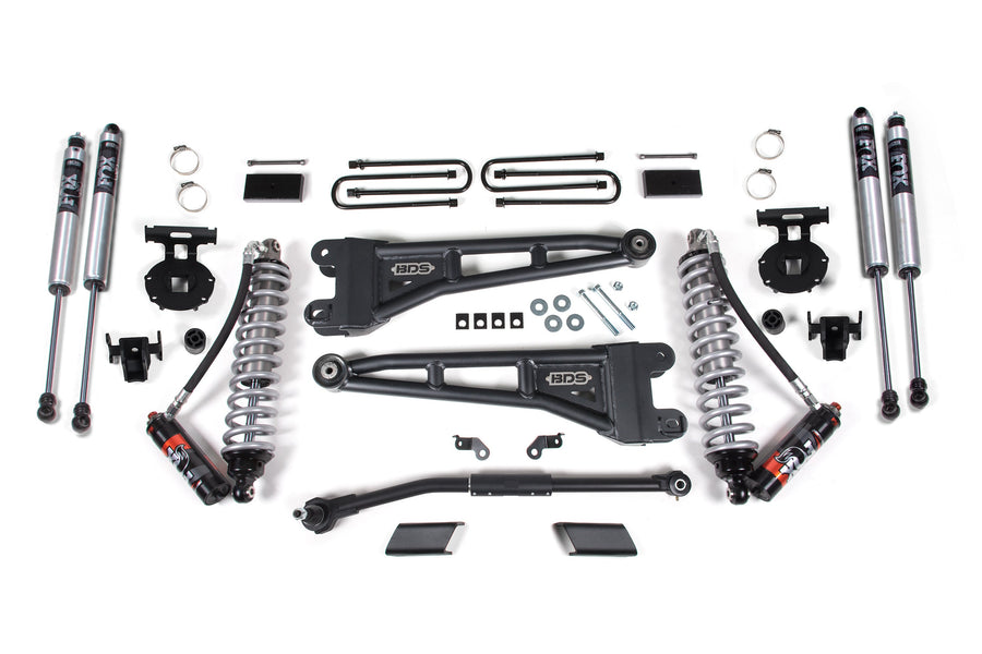 BDS 3" Lift Kit - 2023-2026 Ford F-250/F-350 Super Duty 4WD (w/ Radius Arm | FOX 2.5 Coilover Conversion - Performance Elite)