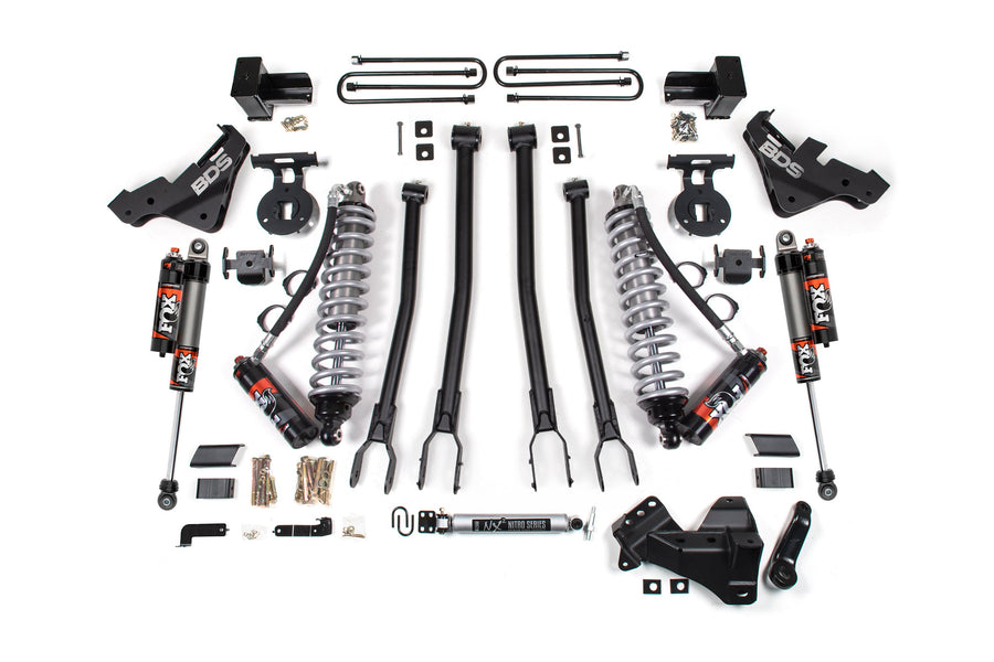 BDS 5" Lift Kit - 2023-2026 Ford F-250/F-350 Super Duty 4WD (w/ 4-Link | FOX 2.5 Performance Elite Coil-Over Conversion)