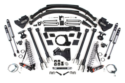 BDS 8" Lift Kit - 2017-2019 Ford F-250/F-350 Super Duty 4WD (w/ 4-Link | FOX 2.5 Performance Elite Coil-Over Conversion)
