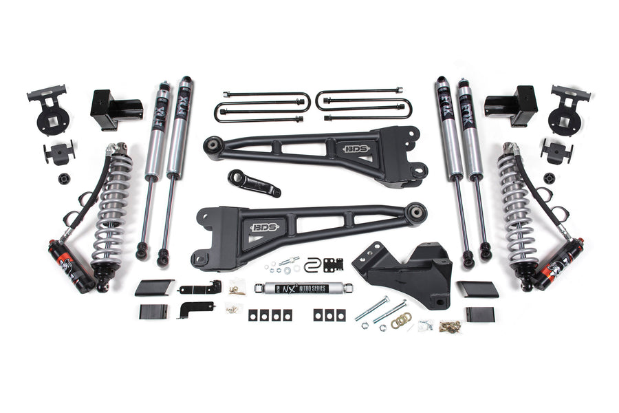 BDS 5" Lift Kit - 2020-2022 Ford F-250/F-350 Super Duty 4WD (w/ Radius Arm | FOX 2.5 Performance Elite Coil-Over Conversion)