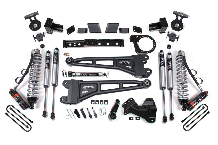 BDS 7" Lift Kit - 2020-2022 Ford F-250/F-350 Super Duty 4WD (w/ Radius Arm | FOX 2.5 Performance Elite Coil-Over Conversion)