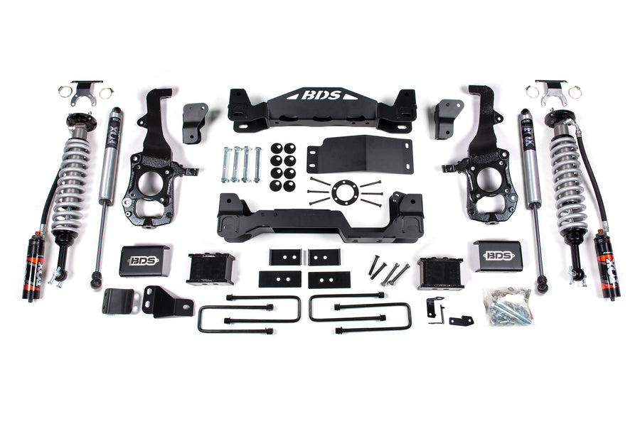 BDS 6" Lift Kit - 2021-2026 Ford F-150 4WD (FOX 2.5 Performance Elite Coil-Over)