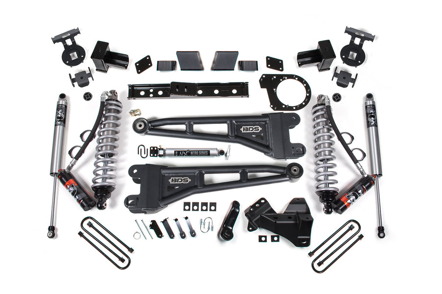 BDS 7" Lift Kit - 2023-2026 Ford F-350 Super Duty DRW 4WD (w/ Radius Arm | FOX 2.5 Coilover Conversion - Performance Elite)