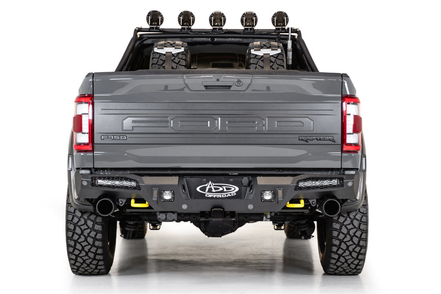 Addictive Desert Designs HoneyBadger Rear Bumper - 2021-2026 Ford F-150 Raptor / Raptor R