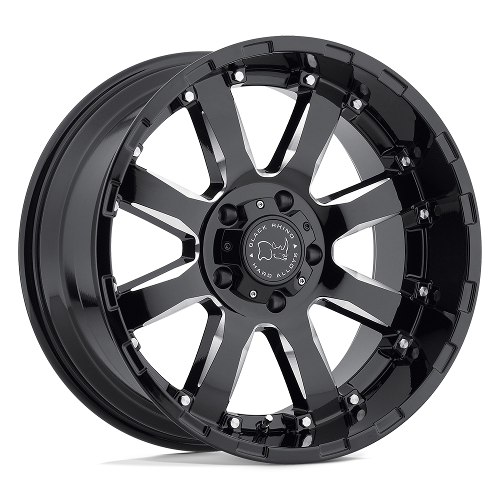 Black Rhino Hard Alloys | SIERRA | Gloss Black W/ Milled Spokes