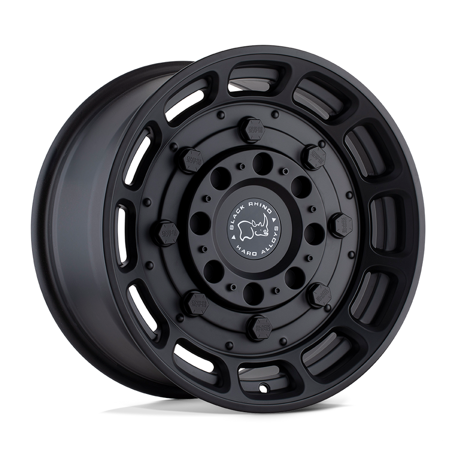 Black Rhino Hard Alloys | WARTHOG | Matte Black | 17X8.5 | 6X139.7 | 0mm/4.75" | 1785WHG006140M12