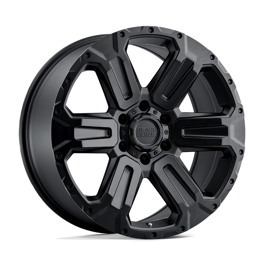 Black Rhino Hard Alloys | WANAKA | Matte Black | 18X9 | 6X139.7 | 12mm/5.47" | 1890WKA126140M12