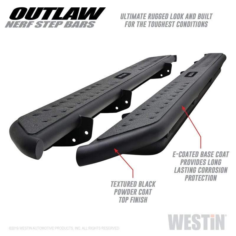 Westin 2015-2023 Ford F-150 SuperCrew / 17-19 Ford F-250/350 Crew Cab Outlaw Nerf Step Bars