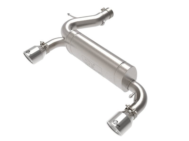 aFe Vulcan 3in 304 SS Axle-Back Exhaust 2021-2023 Ford Bronco L4-2.3L (t)/V6-2.7L (tt) w/ Polished Tips