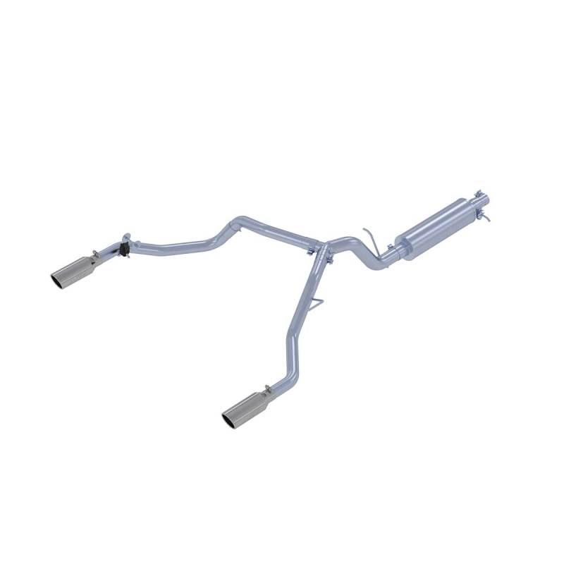 MBRP 19-22 Ford Ranger 2.3L 3 in Dual Split Rear Exit 4 in Tips AL Cat Back