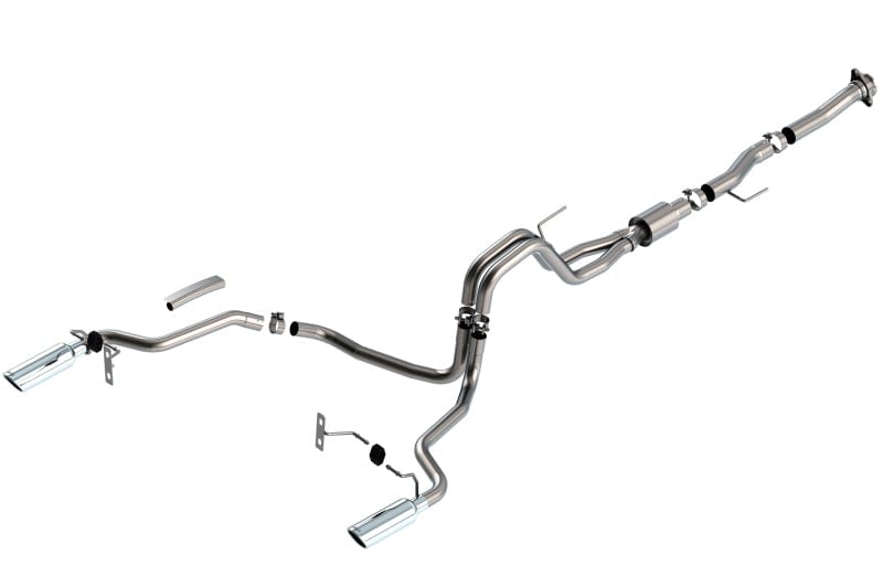 Borla F-150 2021-2022 5.0L 2DR RC SB (122.8 WB) XL, XLT 3/2.25 SRE Cat-Back ATAK Chrome Tips