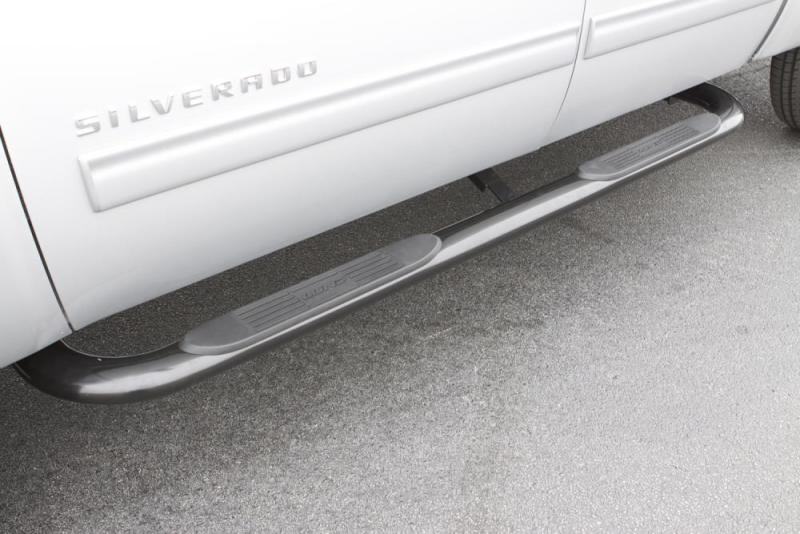 Lund 2015-2023 Ford F-150 SuperCrew 4in. Oval Curved SS Nerf Bars - Polished