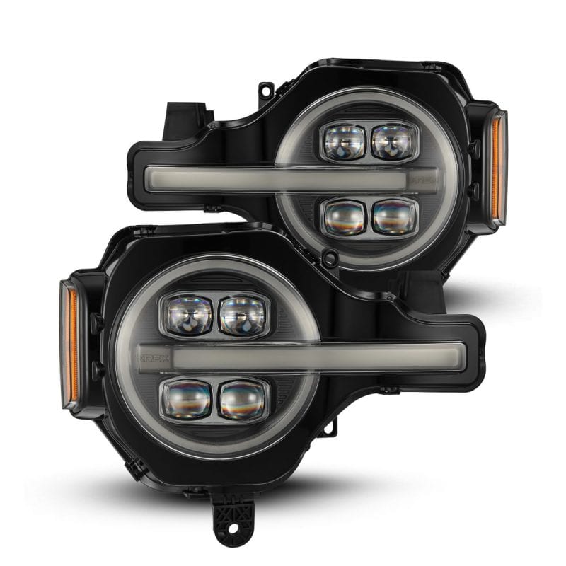 AlphaRex 2021-2023 Ford Bronco NOVA LED Projector Headlights Black