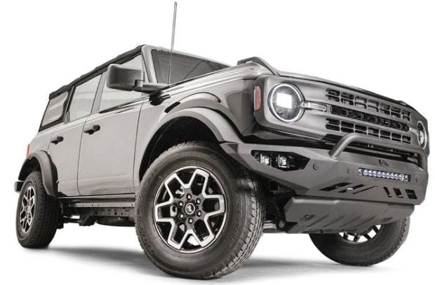Fab Fours 2021-2023 BRONCO VENGEANCE FRONT BUMPER W/ PRE-RUNNER GUARD MATTE BLACK