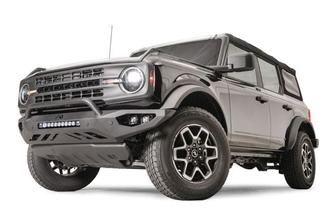 Fab Fours 2021-2023 BRONCO VENGEANCE FRONT BUMPER W/ PRE-RUNNER GUARD MATTE BLACK