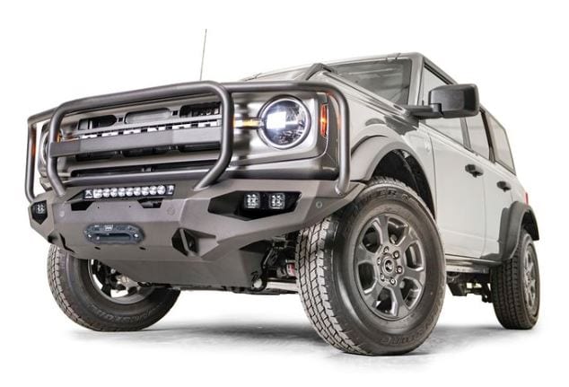Fab Fours 2021-2023 BRONCO MATRIX FRONT BUMPER W/ FULL GRILL GUARD MATTE BLACK
