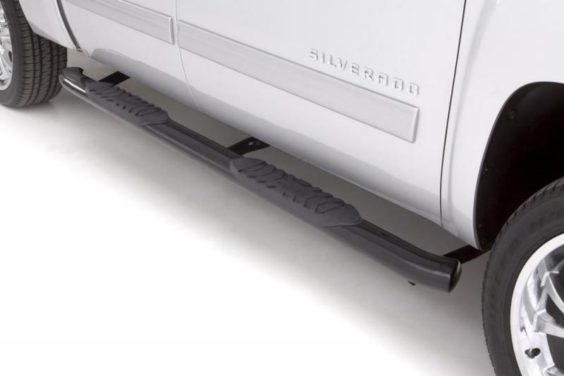 Lund 2015-2023 Ford F-150 SuperCrew 5in. Oval Curved Steel Nerf Bars - Black