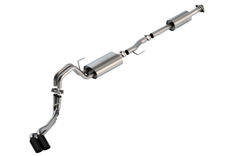 Borla F-150 2021-2022 2.7L/3.5L 4DR CC SB EC STB LAR/KINGR/PLNM/LTD 3/2.25 DSE CB Touring BLK CHR Tips