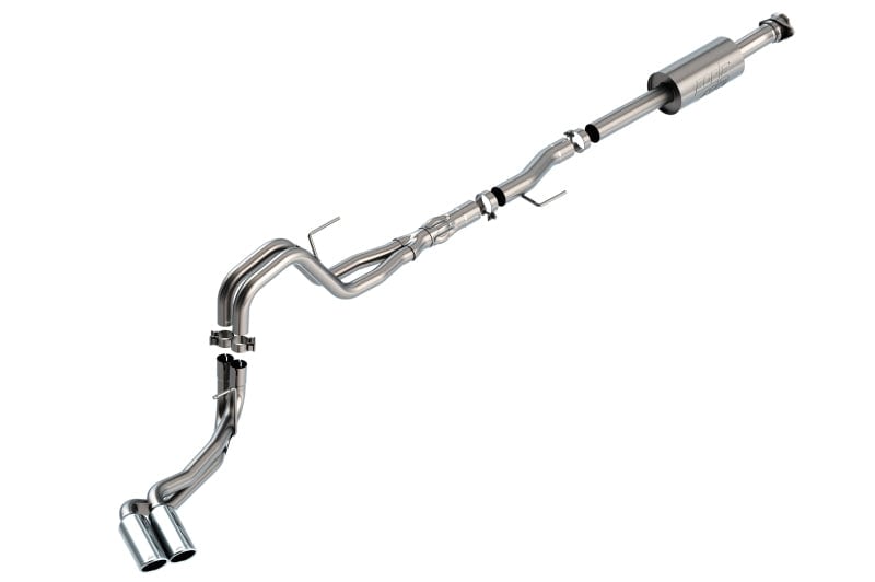 Borla F-150 2021-2022 5.0L 4DR CC SB EC STB LARIAT/KR/PLATINUM/LTD 3/2.25 DSE Cat-Back ATAK CHR Tips