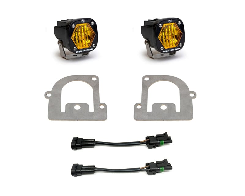 Baja Designs 21-22 Ford Bronco Sport S1 WC LED Fog Pocket Light Kit - Amber