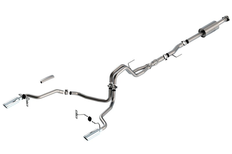 Borla F-150 2021-2022 5.0L 4DR CC SB EC STB LARIAT/KR/PLATINUM/LTD 3/2.25 SRE Cat-Back ATAK CHR Tips