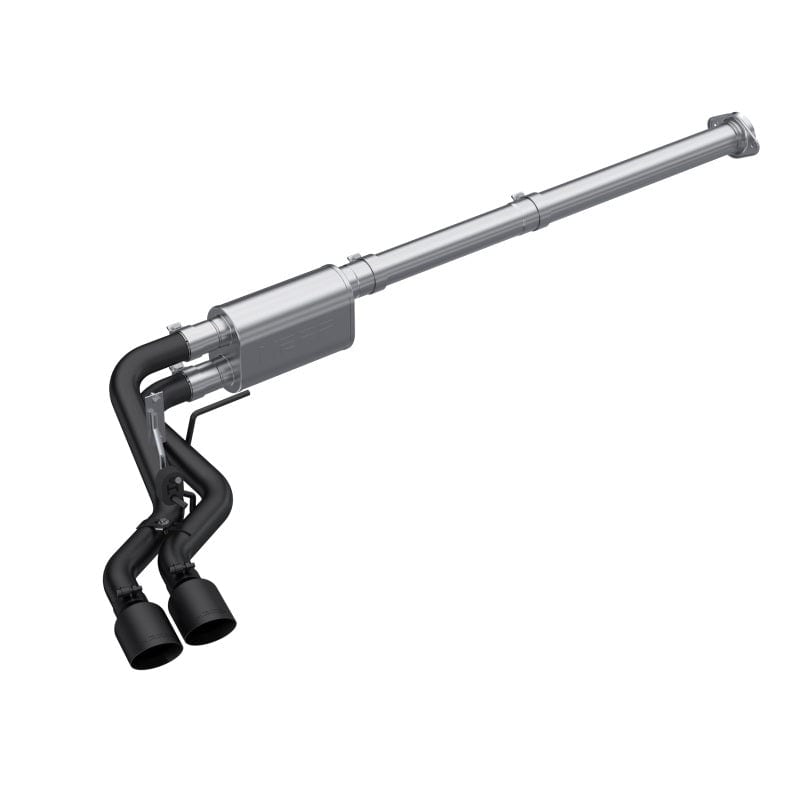 MBRP 2021-Current Ford F-150 2.7L EcoBoost / 3.5L EcoBoost / 5.0L 3in Cat Back Single Side Exit Black