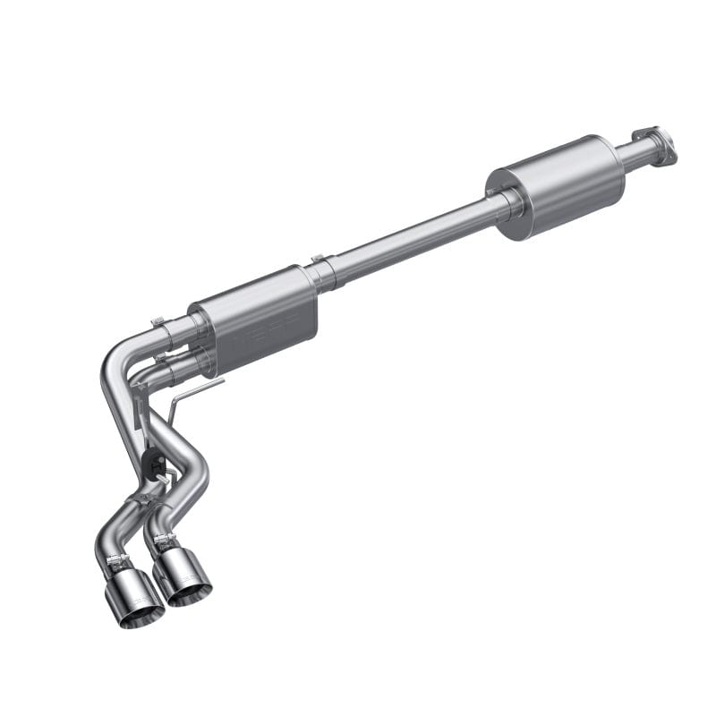 MBRP 2021-2022 Ford F150 Aluminized Dual Pre-Axle (Street Profile) 2.5in OD Tips 3in Cat Back Exhaust