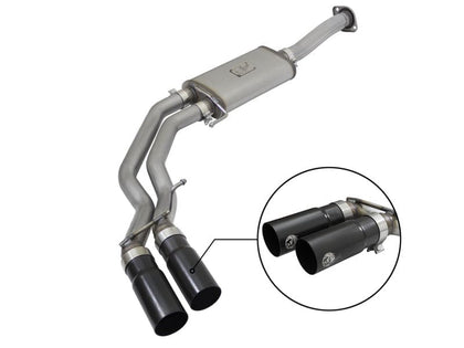 aFe Rebel Exhausts 3in SS Cat-Back 15-20 Ford F-150 EcoBoost V6 2.7/3.5L V8 5.0L w/ Black Tips
