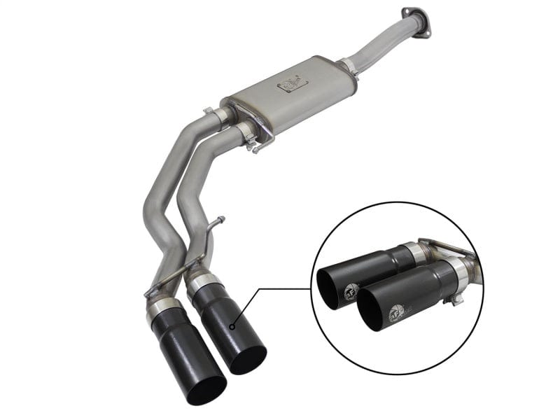 aFe Rebel Exhausts 3in SS Cat-Back 15-20 Ford F-150 EcoBoost V6 2.7/3.5L V8 5.0L w/ Black Tips