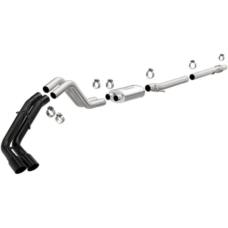 MagnaFlow CatBack 2019-2022 Ford Ranger 2.3L 3in Black Exhaust Tips