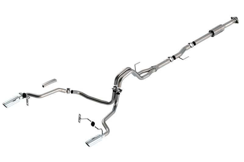 Borla F-150 2021-2022 2.7L/3.5L 2/4WD 4DR CC SB EC STB LARI/KING R/PLINUM/LTD 3/2.25 Cat-Back AK CHR Tips