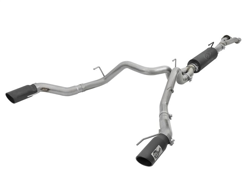aFe MACH Force-Xp 3in to 3-1/2in 304 SS Cat-Back Exhaust w/Black Tip 17-20 Ford F-150 Raptor V6 3.5L