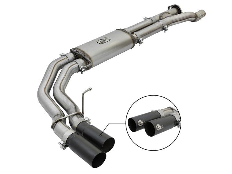 aFe POWER Rebel Series 3in 409 SS Cat Back Exhaust w/ Black Tips 17-20 Ford F-150 Raptor V6-3.5L
