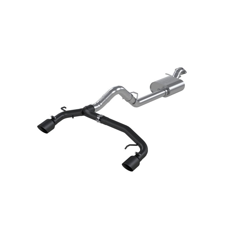 MBRP 2021-2023 Ford Bronco 2.3/2.7L EcoBoost 2/4-Dr 3in Catback Dual Split Rear Exit BLK AL