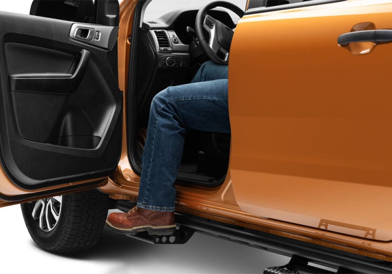 N-Fab RKR Step System 2019-2022 Ford Ranger Crew Cab All Beds - Cab Length - Tex. Black