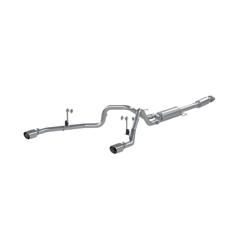 MBRP 2021-2022 F-150 2.7L/ 3.5L Ecoboost, 5.0L 3in Cat Back 2.5in Dual Split Rear - Aluminized Steel