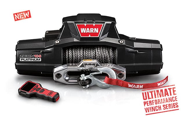 Warn 92815 12 Volt Two 16 amp Accessory Ports 10000 LB Cap 100 Ft Spydura Synthetic Rope