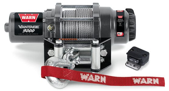 Warn 99388 12 Volt DC 3000 LB Cap 50 Ft Wire Rope Roller Fairlead